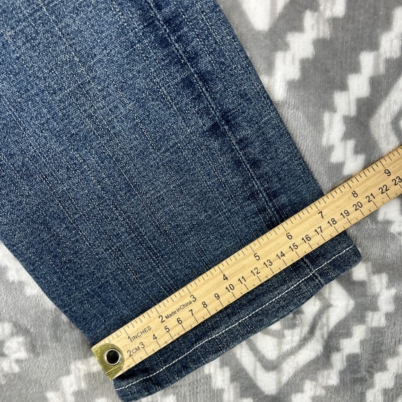 True Religion Jeans Women 27 Disco Becky Big T Bootcut Flap Pocket Y2K USA - Picture 9 of 10